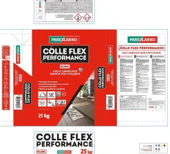 Colle Flex performance Blanc tous type de carreaux 25Kg Parexlanko