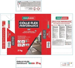 Colle Flex performance gris tous type de carreaux 25Kg Parexlanko