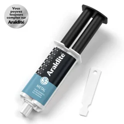Colle haute performance epoxy à prise rapide Araldite Métal 24 ml