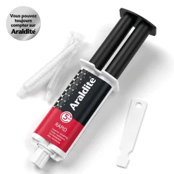 Colle haute performance epoxy à prise rapide Araldite matériaux 24 ml