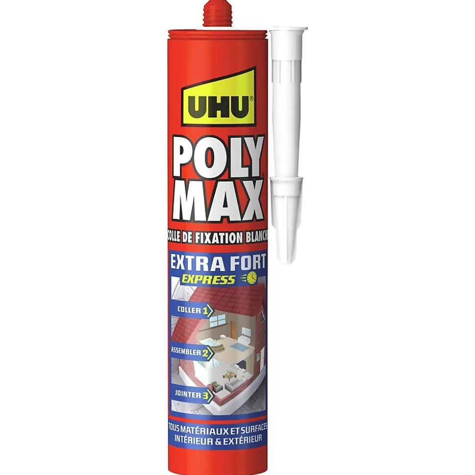 Colle mastic extra forte express UHU blanc 425g
