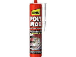 Colle mastic prise immédiate express UHU blanc cartouche 425g