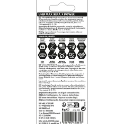 Colle Max Repair 8 grammes UHU Transparent