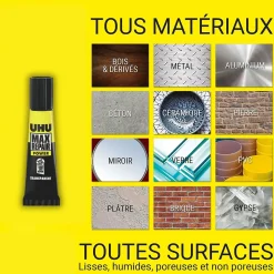 Colle Max Repair 8 grammes UHU Transparent