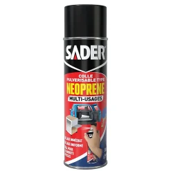 Colle Multi-usages Sader Pulvérisable type Néoprène Aérosol 500 ml