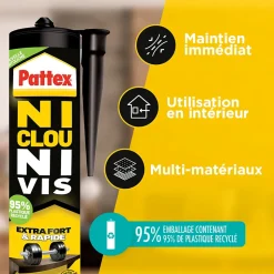 Colle Pattex Ni Clou Ni Vis extra fort et rapide cartouche 380g