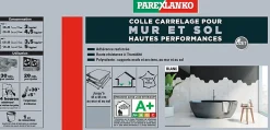 Colle pour carrelage mur et sol intérieur hautes performances blanc Parexlanko 15 kg