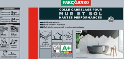 Colle pour carrelage mur et sol intérieur hautes performances blanc Parexlanko 1,5 kg