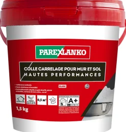 Colle pour carrelage mur et sol intérieur hautes performances blanc Parexlanko 1,5 kg