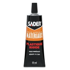 Colle pour plastique rigide - tube de 55 ml, Sader