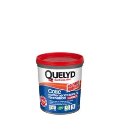 Colle pour revêtements lisses de rénovations lourds (jusqu'à 750g/m²) Quelyd pâte 1kg