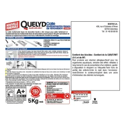 Colle pour revêtements lisses de rénovations lourds (jusqu'à 750g/m²) Quelyd pâte 5kg