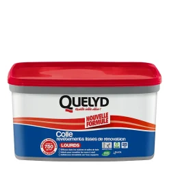 Colle pour revêtements lisses de rénovations lourds (jusqu'à 750g/m²) Quelyd pâte 5kg