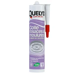 Colle Quelyd pour Rosaces, Moulures et Objets de décoration Cartouche 310 ml
