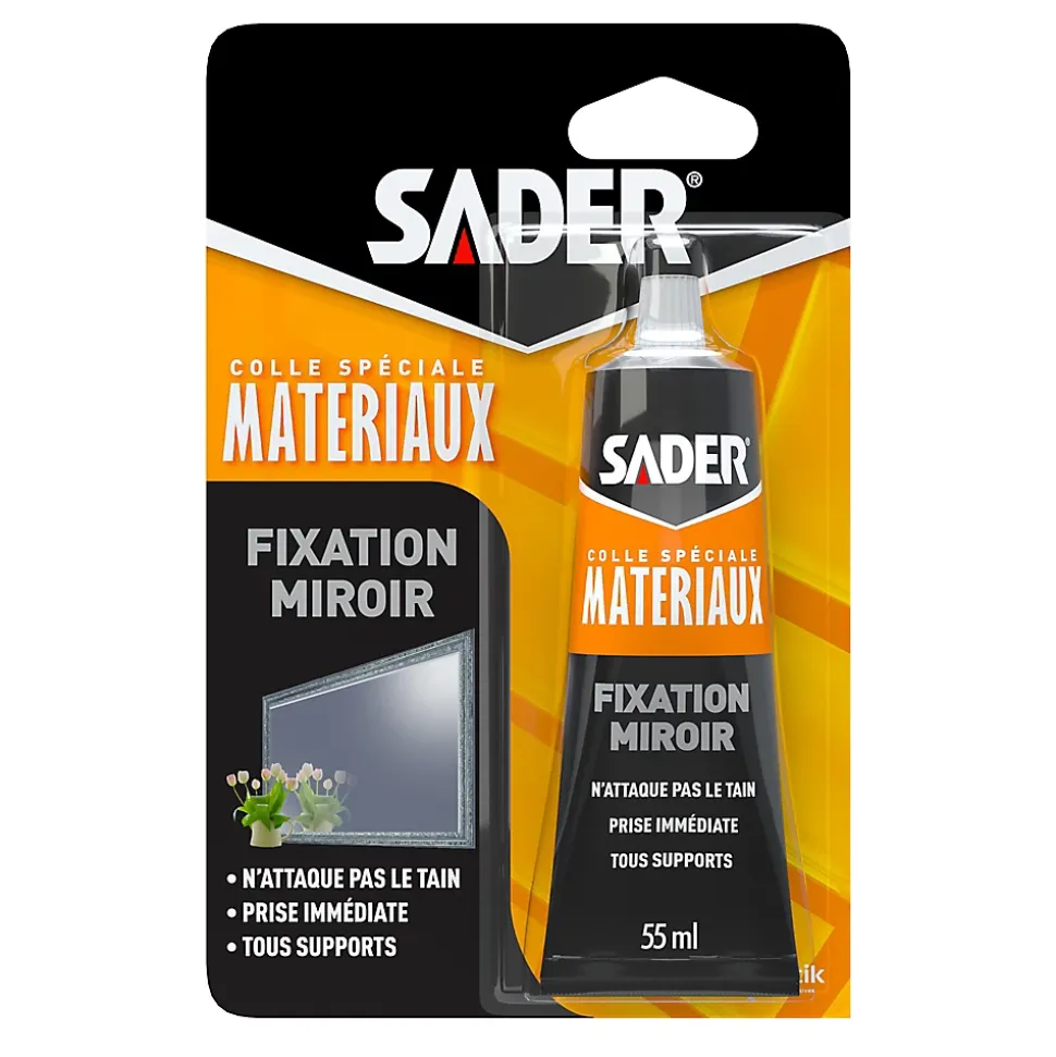 Colle Sader pour Miroir Tube 55 ml Blanc