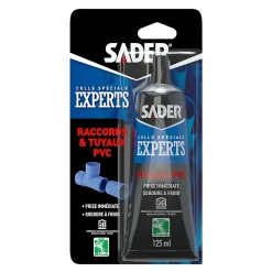 Colle Sader pour Raccords et Tuyaux en PVC Tube 125 ml