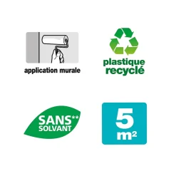 Colle toile de verre Quelyd pâte avec indicateur coloré 1kg