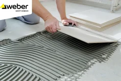 Colle tous carreaux neufs et réno gris Weber 25kg