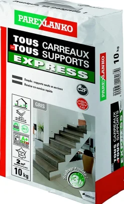 Colle tous carreaux tous supports Express Parexlanko 10 kg