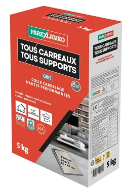 Colle tous carreaux tous supports Parexlanko Gris 5kg