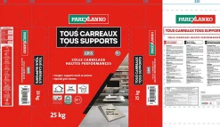 Colle tous carreaux tous supports Parexlanko Gris 25kg
