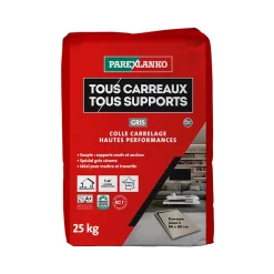 Colle tous carreaux tous supports Parexlanko Gris 25kg