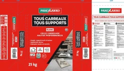 Colle tous carreaux tous supports Parexlanko Blanc 25kg