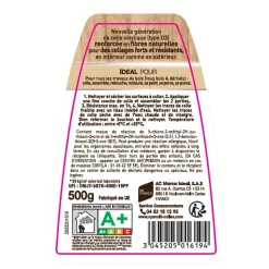 Colle vinylique type D3 renforcée en fibres naturelles Cyanolit bois et dérivés 500g
