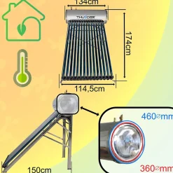 Collecteur pressurisé Thunder avec réservoir 150L 1 pièce.
