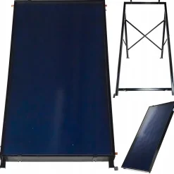 Collecteur solaire THUNDER 2 m² avec structure de montage et raccords 3/4 1 pièce.