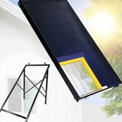 Collecteur solaire THUNDER 2 m² avec structure de montage et raccords 3/4 1 pièce.