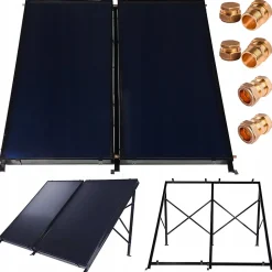 Collecteur solaire Thunder plat 2x 2,5m 1 pièce.