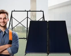 Collecteur solaire Thunder plat 2x 2,5m 1 pièce.