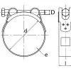 Collier à tourillons A2 W4 D214/226 - ACTON - TBSS 214-226