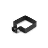 Collier de fixation carré 80 x 80 mm pour portillon grillagé Noir