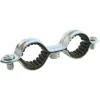 Collier de fixation double isophonique pour tube Ø18 mm, lot de 2
