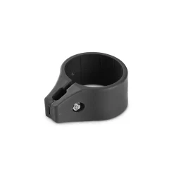 Collier de fixation rond pour portillon grillagé 60mm Noir