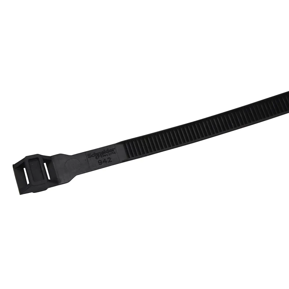 Collier de serrage en nylon Schneider Electric 9 x 370 mm noir, lot de 100
