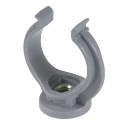 Collier lyre PVC gris simple - Tube Diamètre 32 mm - Nicoll