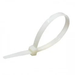 Colliers de fixation en nylon. Blancs. 2,5x100 - 100pces