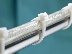 Colliers de fixation en nylon. Blancs. 2,5x100 - 100pces