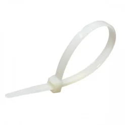 Colliers de fixation en nylon. Blancs. 4,8x300 - 100pces
