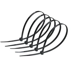 Colliers de serrage colliers de câblage sans halogène 7,6 x 300 mm noirs UV EDO777816 lot de 100 pcs