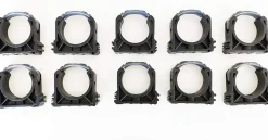 Colliers PVC de fixation à clip fermé PVC 50mm (Lot de 10) Fixation Industrielle tuyaux