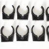 Colliers PVC de fixation à clip pince ouverte PVC 50mm (Lot de 10)