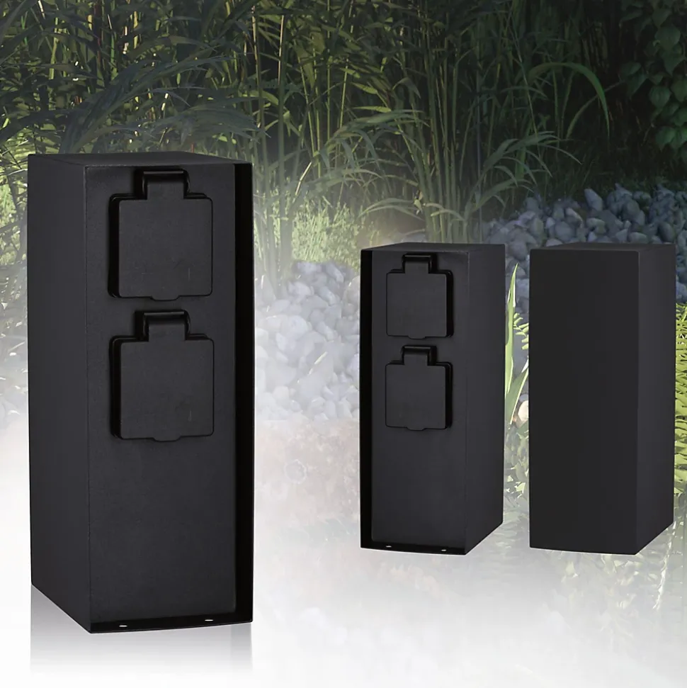 Colonne de prises Rio Double IP44 Anthracite