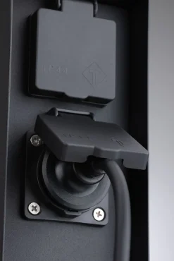 Colonne de prises Rio Interrupteur crépusculaire IP44 Anthracite