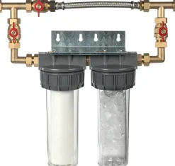 Combiné anti tartre Dualofiltre Super 2 + accessoires + Bypass
