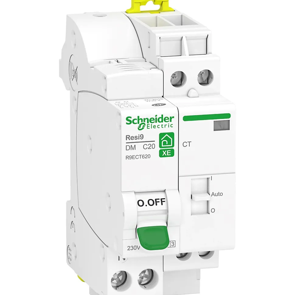 Combiné disjoncteur + contacteur courbe C phase + neutre 20A Schneider Electric Resi9 XE