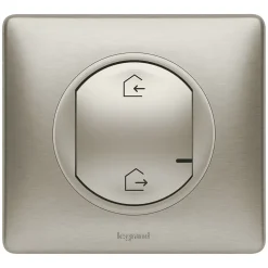 Commande générale sans fil Départ/Arrivée pour installation connectée Céliane with Netatmo titane